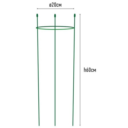 Support for plants, 1 ring, h = 60 cm, d = 20 cm, metal-1