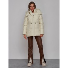 Winter jacket, size 44, beige color