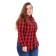 Women's shirt, red-black cage, size 58