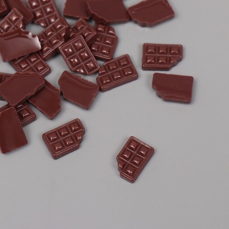 Decor for the work of acrylic "Chocolate Tile" set of 60 pcs 1.2x0.7 cm-1