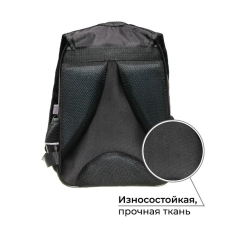School backpack, 37 x 26 x 13 cm, ergonomic back, calligrata orth "Cool cat"-1