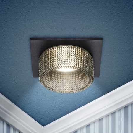 Lamp built -in era DK110, IP20, 12W, 80x80x45 mm, black/gray color-3