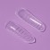 Upper forms for building, set 120 pcs, oval shape, transparent