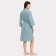 Women's bathrobe, blue color, size 48 (l)