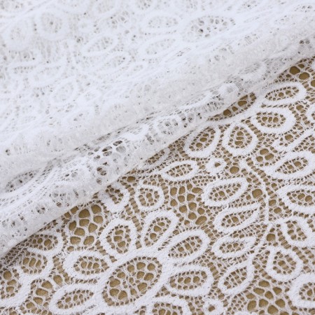 Lace elastic fabric, 190 mm × 23 ± 1 m, white color-1