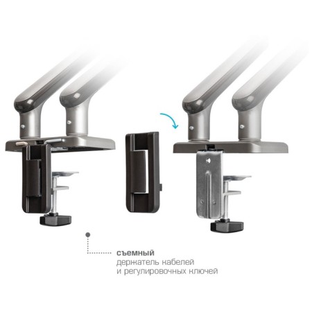 Table bracket for 2 LED/LCD monitors Tuarex alta-22-2