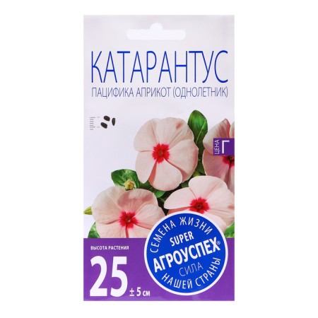 Flower seeds Catarantus "Pacific Aprikot", 7 pcs