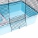 Cage for chinchilla "Pijon" No. 10, collapsible, 58 x 40 x 88, turquoise