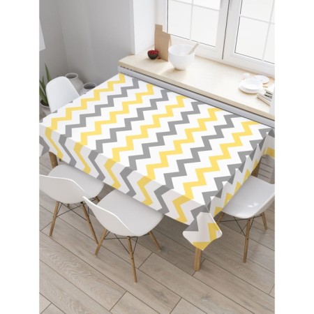 Tables on the table “Zigzag changes”, rectangular, oxford, size 120x145 cm