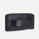 Women's wallet on a zipper, with a pen, with a pen, black color