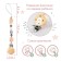 Holder for the nipples - dummies "Baby of Nature", silicone, beige/gray color