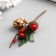 Decor for creativity "A twig with a bump, 3 berries and struggle" 8.5 cm