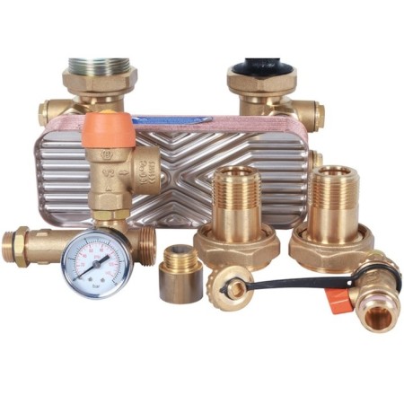 STOUT SDG-0038-182502 pumping group, 18 plates heat exchanger, GRUNDFOS UPSO 25-65-3