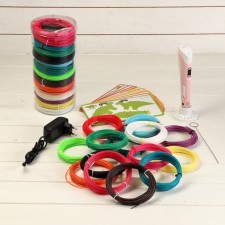 Set in a 3D tube 3D handle with a pink display + ABS ABS 15 colors, 10 meters