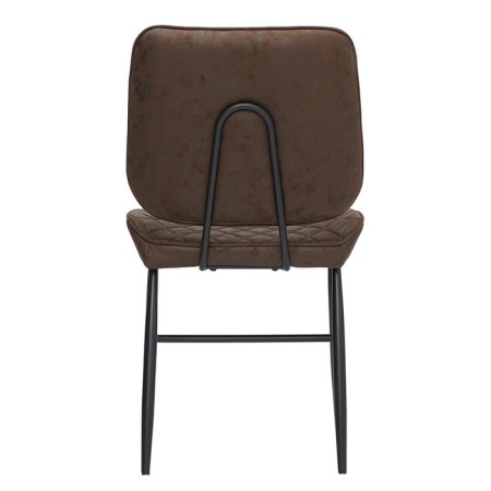 Maril chair, 470 × 580 × 855 mm, eco-leather, dark brown color-8