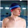 Hat of swimming adult onlytop "stripes", fabric, girth 54-60 cm