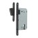 The latch is mortise magnetic, under the Lockland ZLK6BL cylinder, black color is black