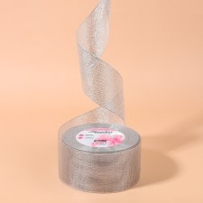 Brocade tape, 50 mm, 23 ± 1 m, silver color