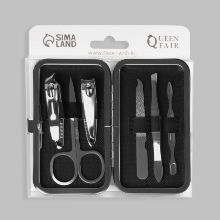 The manicure set "Real Man", 6 items, in a case, in a PVC - box, multi -colored-4