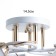Askfeya chandelier 5he27 40W white-gold 50x50x24 cm Bayerlux