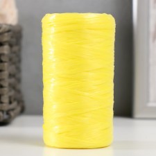 Gingerbread for manual knitting 100% polypropylene 200m/50g. (35-yellow-yellow)