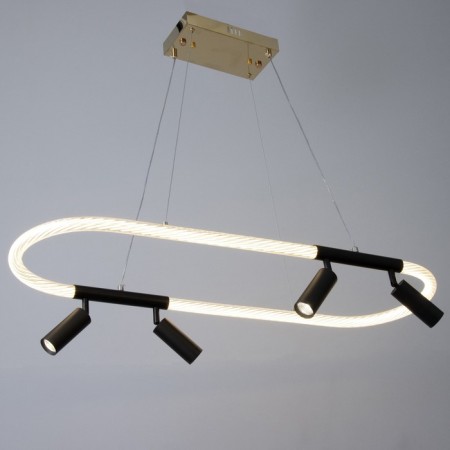 Light Bayerlux "Lani" LED 68W black and gold 29.5x14x89 cm-1
