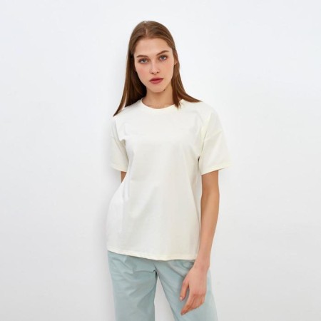 Women's T-shirt Minaku Regular Fit: White color, rr 48
