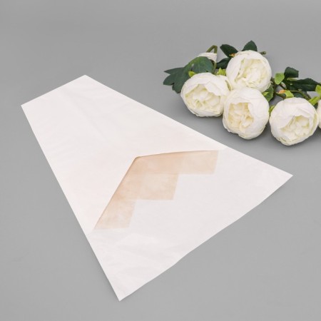 Packet stoop for flowers, craft+ film, 30+ 11x42cm ± 1cm, white-2