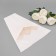 Packet stoop for flowers, craft+ film, 30+ 11x42cm ± 1cm, white