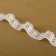 Elastic lace, 17 mm × 10 ± 1 m, ivory color