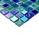 Glass mosaic Bonaparte Bondi Breeze-25, 300x300x4 mm