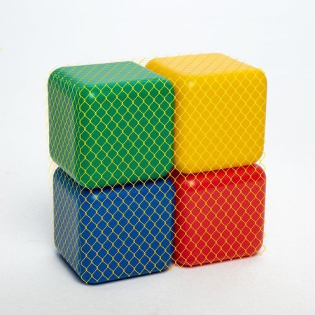 Set of colored cubes, 4 pieces, 12 x 12 cm-6