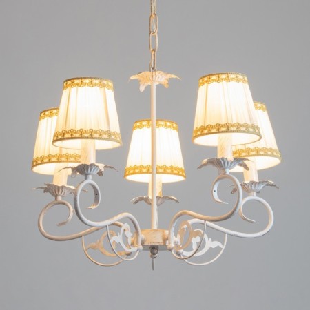 Chase "Francesca" 5XE14 40W white with a golden patina 57x57x39-98 cm Bayerlux-3