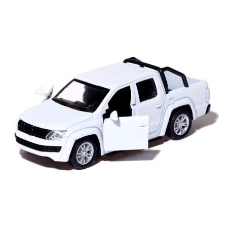 Metal “tundra” machine, doors open, 1:32, inertia, white color-3