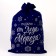 Gift bag "Gift from Santa Claus", 60 x 40cm, blue velvet