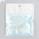 Decor for creativity plastic "Brilliant heart" white 3.1x3.7 cm