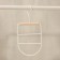 Monnector Organizer for belts and scarves multi -level Ladoom Laconique, 11.5 × 23 × 1.1 cm, white color