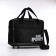 Road bag with lightning, with an increase, external pocket, long belt, black color