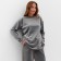 Women's costume (sweatshirt and trousers) KAFTAN PLUSHY p. 52-54, gray