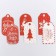 A set of nameplate "unforgettable New Year", 17.5 x 14 cm, New Year