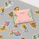 Stickers for creativity "Four seasons" embossing gold set 48 pcs 9x7x0.8 cm