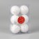 Set of balls plastic D-6 cm, 6 pcs "BoAZ" white