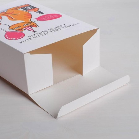 Gift folding box, packaging, “cat with a ball”, 16 x 23 x 7.5 cm-3