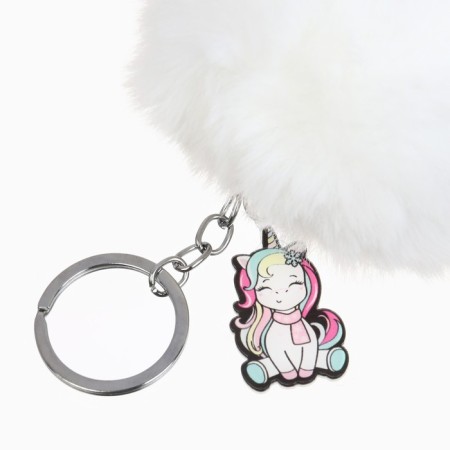 New Year keychain, for keys, fluffy "New Year: heat inside" 9 x 12 cm-3