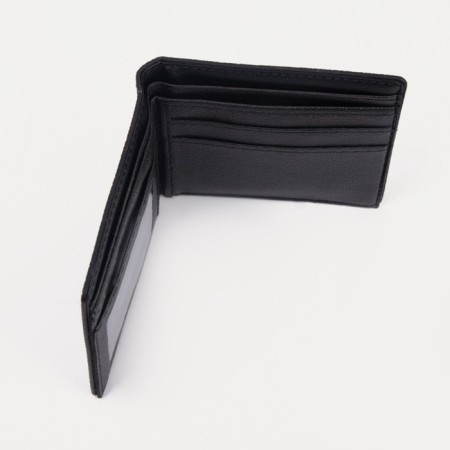Male purse without fastening, department for bills, for cards, brown color-2