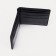 Male purse without fastening, department for bills, for cards, brown color