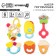 A set of rattles "Sweets", with elastic elements, 6 pcs, crumb I