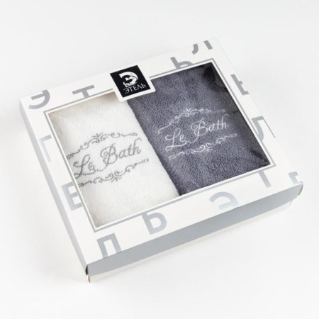 Title of towels "Le Bath" 35x50 cm-2 pcs, 100% cotton, 350 g/m2-7