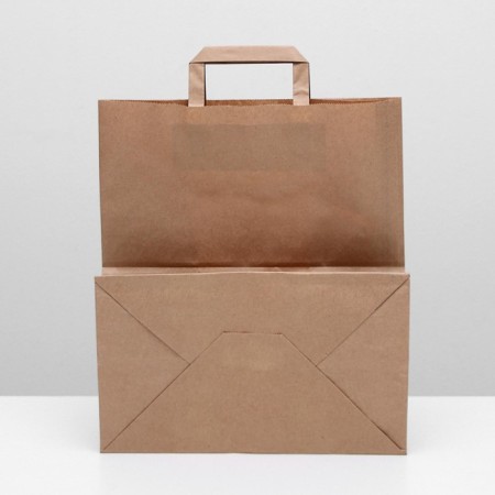 Craft packet without print 32 x 20 x 37 cm, flat handle, set 20 pcs.-1