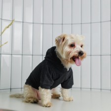 Single-toned hoodie for dogs (footer), size L (DS 30, Osh 38-40, OG 52-56), gray
